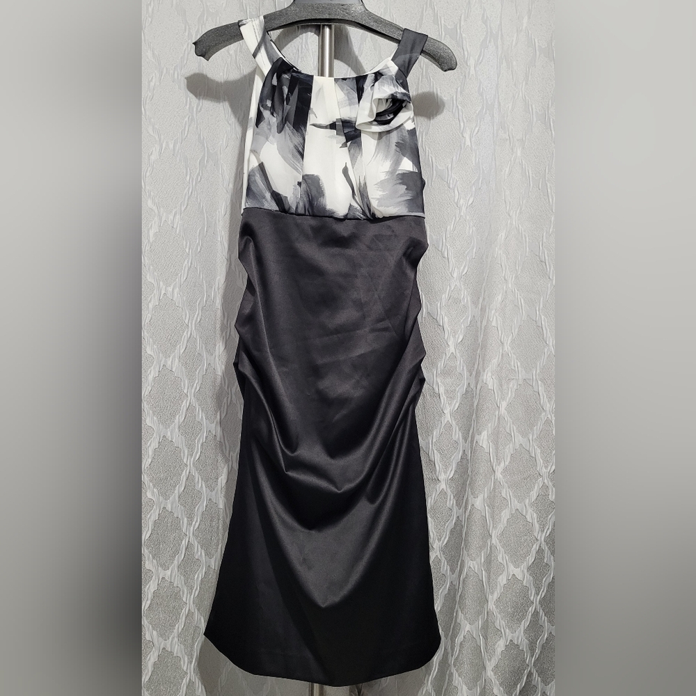 Shape FX by Newport News - Cocktail Dress - Black & White - EUC